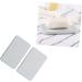 Ciieeo 2pcs Diatomite Soap Pad Silicone Soap Holder Soap Silicone Pad Soap Dishes for Bathroom Soap Holder for Shower Rectangle - Buy Online on GoSupps.com
