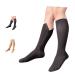 Ziperior Closed Toe 15-20 mmHg Compression Grade Calf Inside Leg Zipper Socks (Black  3X-Large) 3X-Large Black