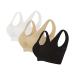 Bustiers Sports Bras Comfort Bras for Women Seamless Wireless Sleep Yoga Bras with Removable Pads Fitness Top Coffee M