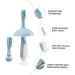 Beavorty Baby Toothbrush Set - Infant Training Silicone Toothbrush for Oral Care & Teeth Accessories - Buy Online on GoSupps.com