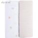 Ely's & Co. 2-Pack Pink Tulip & Stripes Changing Pad Cover Set | 100% Jersey Cotton | Cradle Sheet Set - Buy Online on GoSupps.com