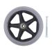 UGPLM Durable Strong Alloy Front Castor Wheels Replacement Part Tool 5/16 inch Bearing 6 inch 7 inch 8 inch Diameter Gray 6 inch