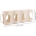 Alipis 2pcs 4 Refrigerator Organizer Bins Soda Can Drink Holder Hand Pull Type Organizer Bottle Nordic Beige 10.5X30CM - Buy Online on GoSupps.com