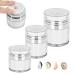 EBKCQ Airless Pump Cream Dispenser 3 Jars with Airless Pump 30ml/30g Refillable Airless Lotion Jar Pump Dispenser Cosmetic Container for Cream Serum Travel
