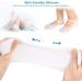 Buy Silicone Protective Socks - Anti-Crack Foot Care - 2 Pairs (White & Skin Color L) - International Shipping Available - Buy Online on GoSupps.com