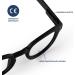 Popme Unisex Licorice Black Reading Glasses with Blue Lenses - 2 Diopters Blue Light Filter Perfect for Presbyopia - One Size Fits All - Buy Online on GoSupps.com