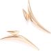 ROYALEAD Triangle Bend Pointed Earrings for Women Girls Minimalist Designs Exaggerated Geometric Accessories 2024 Party Jewelry Gold - Buy Online on GoSupps.com