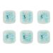 Every Cares Silicone Swimming Earplugs 6 Pairs Comfortable Waterproof Ear Plugs Swimming Showering Case Ligth Bule