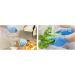 Gants jetable en nitrile Bleu Pack de 100 pieces taille S M L sans poudre pour nettoyage cuisine Gants de protection Large - Buy Online on GoSupps.com