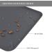 Reopet Silicone Dog Cat Bowl Mat - Non-Stick Waterproof Food Pad, Multiple Colors & Sizes - 18.5 x 11.5 Grey - Buy Online on GoSupps.com