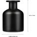 Warmhm 2-Piece Cylindrical Reed Diffuser Set | Elegant Black Glass Vases for Home Decor | Empty Perfume Bottles for Fragrance - Buy Online on GoSupps.com