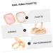 WOONEKY 2 Pi ces Palette de Bague Ongles Marbr e R sine pour Nail Art Plateau de M lange Portable et Palette Vernis Ongles Pratique pour Manucure Professionnelle et Maison - Buy Online on GoSupps.com