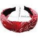Women's Headbands Boho Hair Band Vintage Elastic Printed Head Wrap Stretchy Moisture Hairband Twisted Cute Hair Accessories (archcashew)  - Buy Online on GoSupps.com