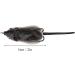2pcs Freshwater Soft Rubber Mouse Rat Fishing Lures - Dual Hook Bass Bait in Dark Grey - Buy Online on GoSupps.com