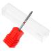 Mikinona Nail Polisher Nail Bits for Women Manicure Nail Bits Nail Art Drill Bits Manicure Drill Bits Nail Drill Bits Women Manicure Supplies Manicure Accessories Manicure Tools 7.00X1.30X1.30CM Red