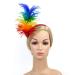 Lurrose 20s Vintage Feather Headband - Colorful Wedding & Gatsby Costume Accessories - Buy Online on GoSupps.com