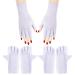 Arqumi UV Gloves for Gel Nails 2 Pairs anti UV Gloves for Gel Nail Light Lamp Dryer Nail Art Fingerless UV Protection Gloves for Gel Manicure Lavender