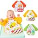 Lictin Waterproof Long Sleeve Baby Bibs 3pcs - Unisex EVA Bandana Drool Bibs for Infant and Toddler 6 Months to 3 Years - Multicolor - Buy Online on GoSupps.com