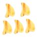 Healeeved 5 pieces horn pull Sha board households Rakel massage devices special tools face body face base scrap cockroach traditional scraping tool face supply light gelbx5st 9.5x5x0.5cmx5pcs