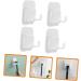 Buy Housoutil 4-Piece Hook Insert Holder Set Waterproof Bathroom Razor Hangers for Easy Drying | Sticky Wall Mount Toilet Accessories White - Buy Online on GoSupps.com