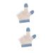 Galpada 1 pair of anti-eating gloves F ustlinge Gloves scratch gloves Thumb Guard Finger Protection For children appease safety mask toys nylon as shown