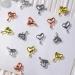 20pcs 3D Alloy Heart Nail Charms - Droplets Lava Heart Shape Art Charms for Nails - Punk Chrome Charms - Irregular Molten Love Metal Jewelry & Accessories - Buy Online on GoSupps.com
