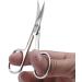 DOETYD Cuticle Nail Scissors Stainless Steel Manicure Scissors Professional Curved Blade Grooming Beauty Scissors for Toenail Pedicure Skin Hair Trimming - Buy Online on GoSupps.com