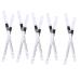 DRESSOOS 72 Pcs Eyeliner Pencil Eye Liner Pen Eyebrow Definer Pencil Glitter Eyeliner Woman Wooden Pole White