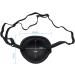 Mobestech Black Lazy Eye Patch - Soft Single Eye Mask for Adults & Kids Perfect Blindfold & Pirate Costume Accessory - Buy Online on GoSupps.com