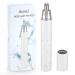 Nose Hair Trimmer, Professional Painless Battery-Operated Ear and Nose Trimmer Clipper for Man Woman, Portable Pen-Shaped Dual Edge Blades Trimming Tool Easy Cleaning, White
