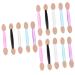 Hemoton 750 Pcs 5 Boxes Double Ended Eyeshadow Brush Eyeshadow Sponge Sponges Makeup Plastic
