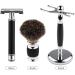 Buy Lefeda Simply Men's Retro Shaving Brush & Safety Razor Set | Professional Grooming Tool | 7.3x16.5cm Silver | International Shipping Available - Buy Online on GoSupps.com
