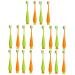 Healvian 20 Stk Carrow Toothbrush Household Children's toothbrush toothbrush for children toothbrush for toddlers toddler toothbrush Carrot toothbrush mouth caricature travel pp contour brush