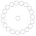 20PCS Pacifier Ring Accessories Soft Baby Pacifier Holder Rings Pacifier O-Rings Baby Shower Gift(Transparent)