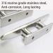 KAHACIYO Boat Cleat Open Base 4/5 inch  Dock Cleat 316 Stainless Marine Grade Steel  Include Installation Accessories Screws 4 inch - Buy Online on GoSupps.com