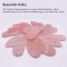 Bounabay Rosenquarz Gua Sha Massage Tool - 100% Natural Jade Stone Facial Care Pink Crystal Heart Shape for Facial Massage & Trigger Point Treatment - Buy Online on GoSupps.com