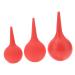3pcs PC Duster Ear Cleaner Ear Syringe Ear Washing Bulb Limpiador De Oidos Rubber Blower Dirt Blowing Ball Dust Blower Vacuum Cleaner Absorbent Ball Sucker Nozzle Computer Red