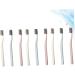 Buy HOMSFOU 9 Pcs Wooden Straw Travel Toothbrush Set - Eco-Friendly & Portable | International Shipping Available - Buy Online on GoSupps.com