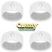 Queasy Anti-Nausea Wristbands - Relief from Morning Sickness, Motion Sickness & Migraine - Clinically Tested Acupressure Wristband - 2 Pairs (4 Bands) - White & Blue - 1 Count - Buy Online on GoSupps.com