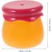 FRCOLOR Bee Balm Lip Balm Honey Pot 6G Small Lip Balm Container Refillable Cosmetic Container Empty Cream Container with Spoon Red - Buy Online on GoSupps.com