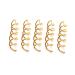 10pcs Spiral Hair Pins - Non-Scratch Round Tips for Effortless DIY Hairstyles - Golden Spin Bobby Pins - Buy Online on GoSupps.com