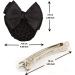 2 PCS Bowknot Hair Net Professional Bowknot Hair Clip Bow Barrette Bun Cover Bun Net for Women Girls - Buy Online on GoSupps.com