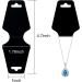 250 Pcs Blank Necklace Display Cards - Jewelry Holder Tags for Necklaces, Bracelets & Keychains - Black Hanging Cards for Jewelry Display - Buy Online on GoSupps.com