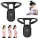 Smart Corrector for Hunchback Smart Back Support Vibration Reminder Corrects Posture Smart Posture Corrector Smart Posture Reminder Corrector Device (Black+Black)