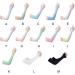 tuwiwol 1 Pair UV Protection Cooling Ice Silk Arm Sleeves Fitness Body Building Sun Sleeve Sunscreen Running Cycling Golfing White green gradient - Buy Online on GoSupps.com