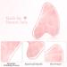 Uraqt Gua Sha - Heart Shape Jade Facial Massage Tool for Skin Care Tension Relief & Beauty | Pink Guasha Board for Face Eyes & Neck - Buy Online on GoSupps.com