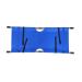 Home Portable Stretcher Meter Foldable Steel Emergency Stretcher with Wheel Emergency Stretcher Reinforced Folding Stretcher for Medical School for Patient Transport (Blue)