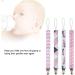 Atyhao Baby Pacifier Clip Set - 4 Modern Cotton Strap Holders | Universal Nipple Clips for Baby Shower Gifts & Plush Toys - Buy Online on GoSupps.com