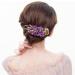 Long Fine Hair Clip For Styling Wear Resistance Women No Slip Rhinestone(Purple) - Buy Online on GoSupps.com