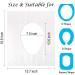 50 Pack Disposable Plastic Toilet Seat Cover - Waterproof, Non-Slip, Individually Wrapped - Perfect for Travel & Potty Training - Ideal for Adults - Buy Online on GoSupps.com